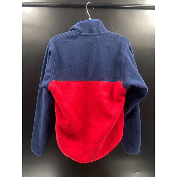 Patagonia Pullover Mens XS Red Blue Fleece 1/4 T Snap Hiking Synchilla - Picture 2 of 5